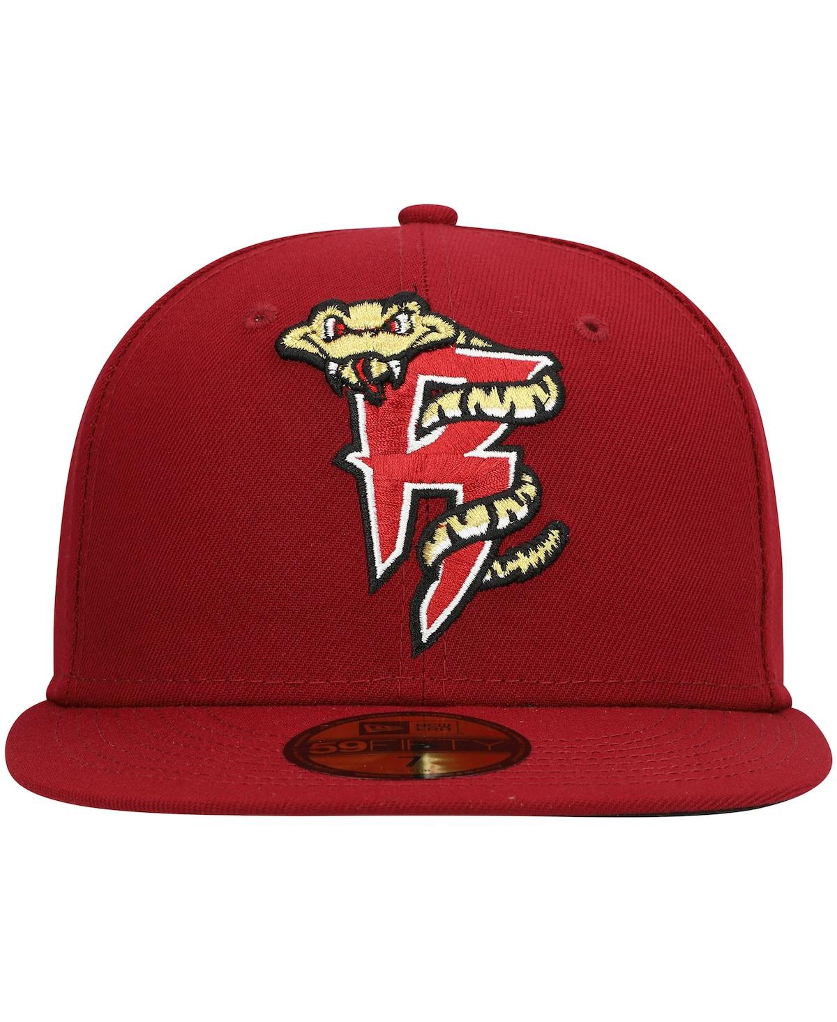 Men's New EraWisconsin Timber Rattlers Authentic Collection Team Home 59FIFTY Fitted Hat - Red