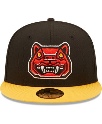 Men's Black, Yellow Gatos Feroces de New Hampshire Copa De La Diversion 59FIFTY Fitted Hat