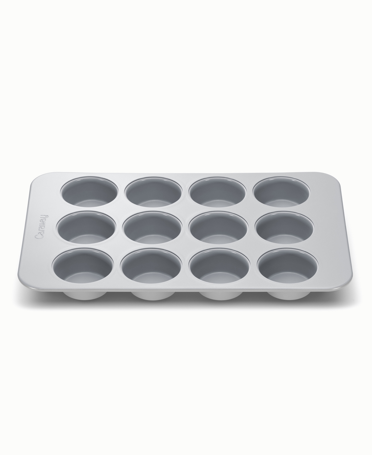 Shop Caraway Non-stick Muffin Pan In Gray