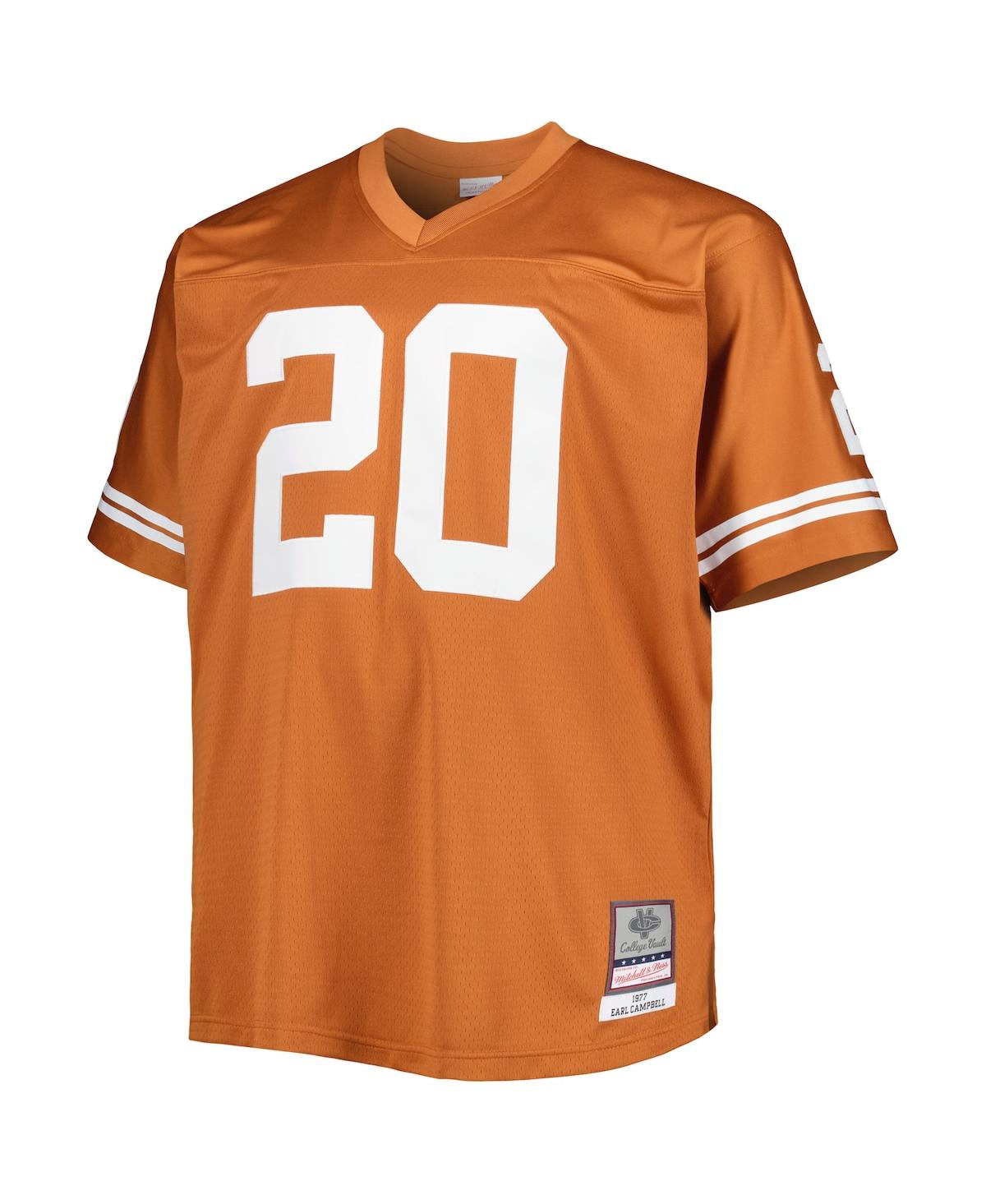Men's Mitchell & Ness Earl CampbellTexas Longhorns Big and Tall Legacy Jersey - Texas Orange