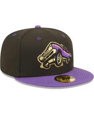 Men's Black, Purple Lowriders de Fresno Copa De La Diversion 59FIFTY Fitted Hat
