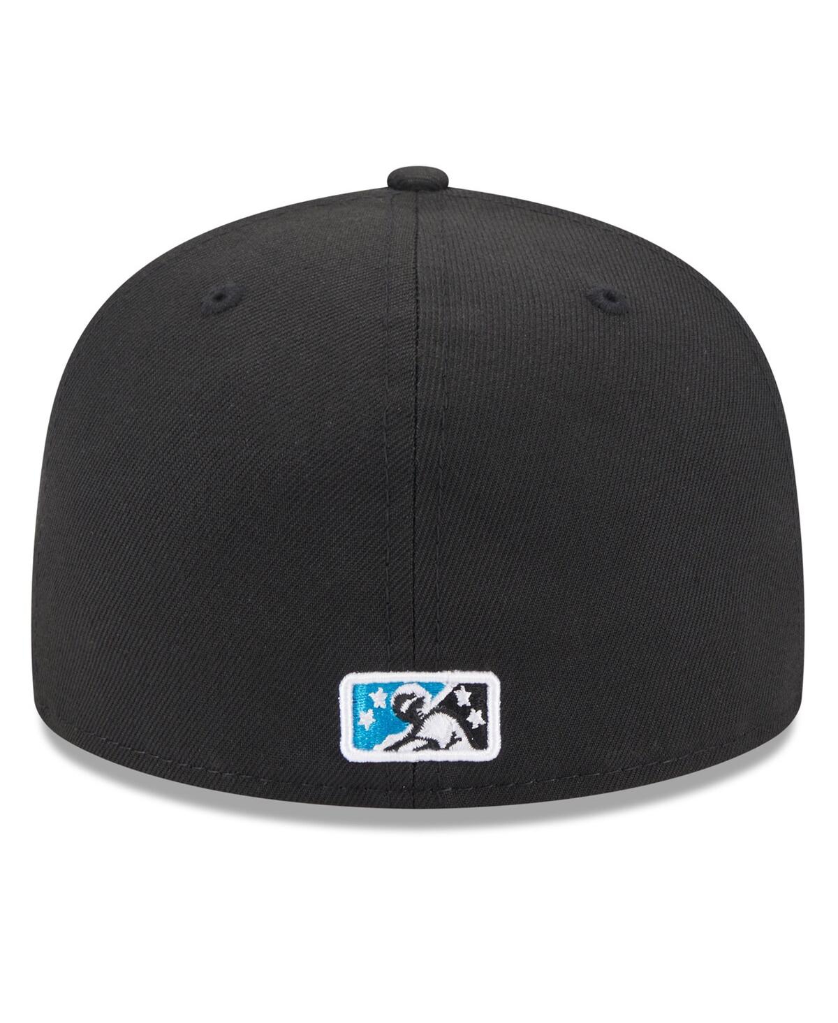 New Era Black Charlotte Knights Authentic Collection Alternate Logo 59fifty Fitted Hat In Black