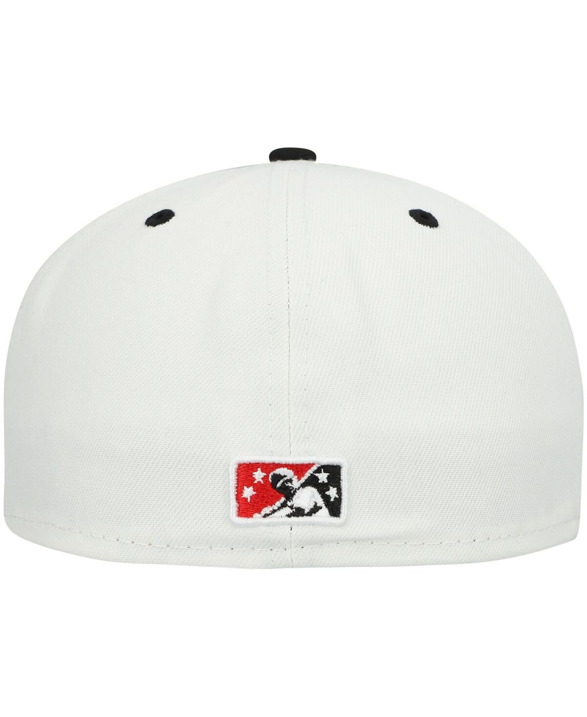 Men's New EraCarolina Mudcats Authentic Collection Team Alternate 59FIFTY Fitted Hat - White