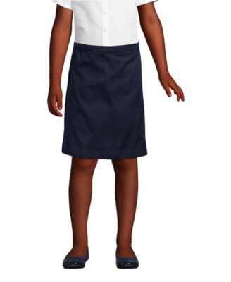 Little Girls School Uniform Blend Chino Skort Top of Knee