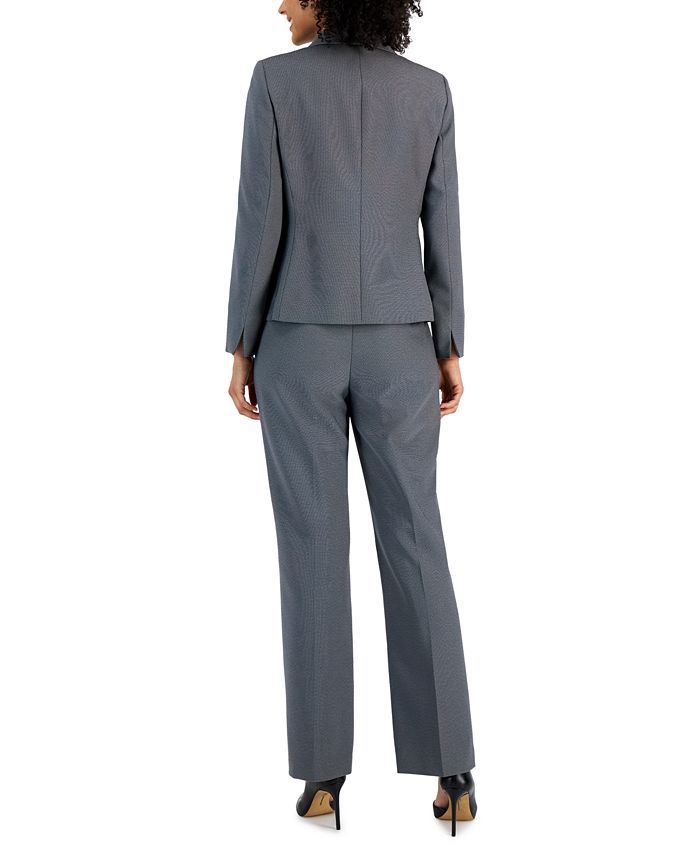 Le Suit Women's Shawl-Collar One-Button Mid-Rise Pantsuit - Macy's