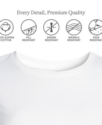 Women's Relaxed Supima Cotton Long Sleeve Crew Neck T-Shirt