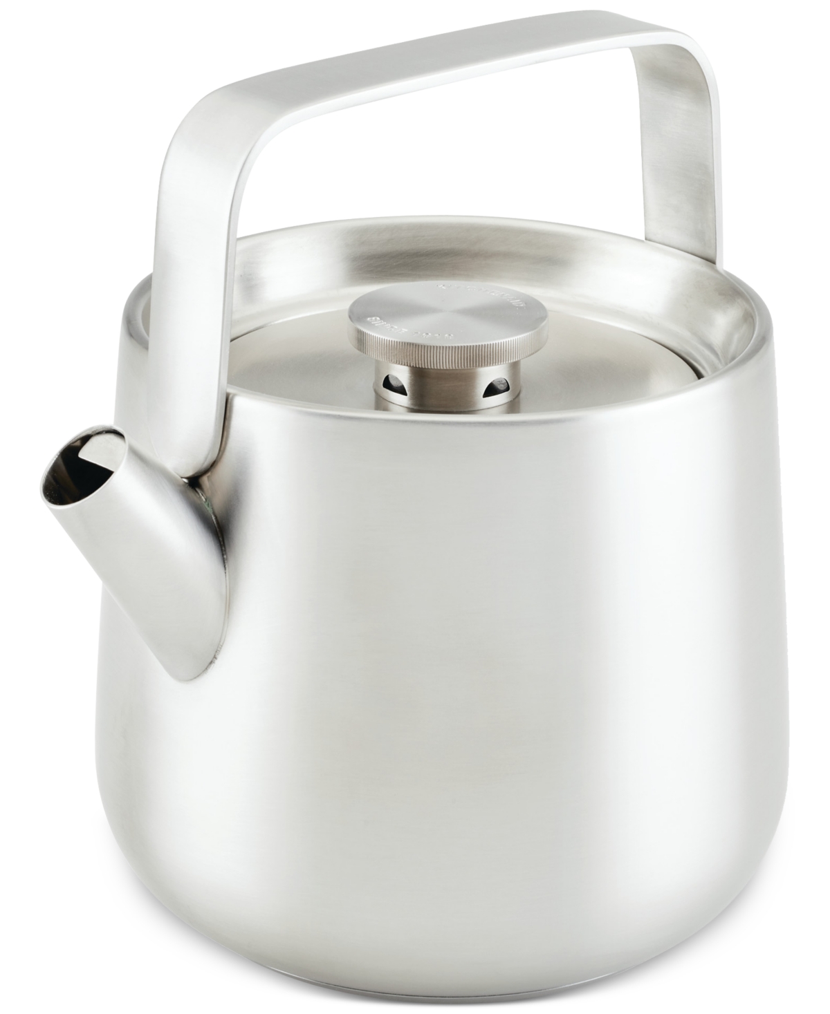 Anolon Stainless Steel Whistling Induction Teakettle, 1.9-quart In Brushed Ss