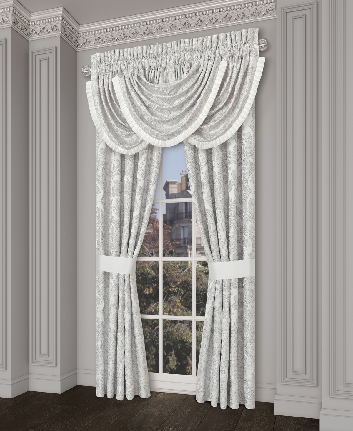 Shop J Queen New York Brunello Window Panel Pair, 84" In Platinum