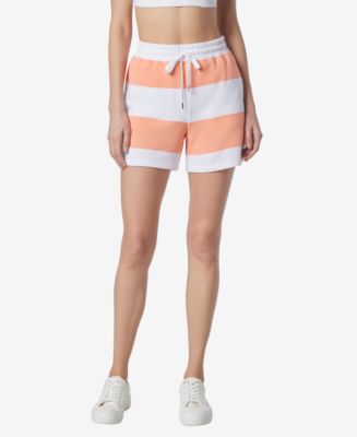 Andrew Marc Sport Women's Rugby Stripe Shorts - Macy's