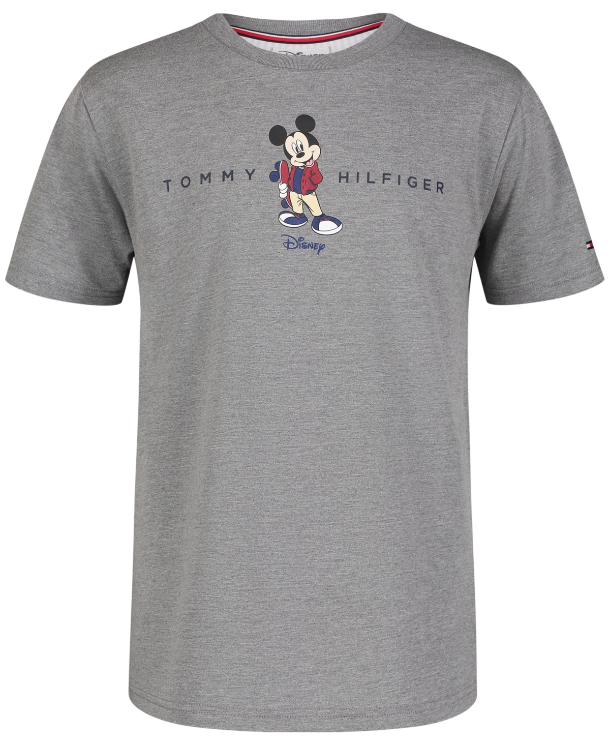 Tommy Hilfiger Toddler Boys Disney Mickey Short Sleeve T-shirt In Gray