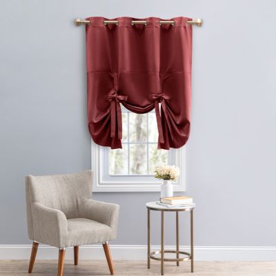 Ultimate Blackout Grommet Tie Up Curtain Panel 55"W x 63"L