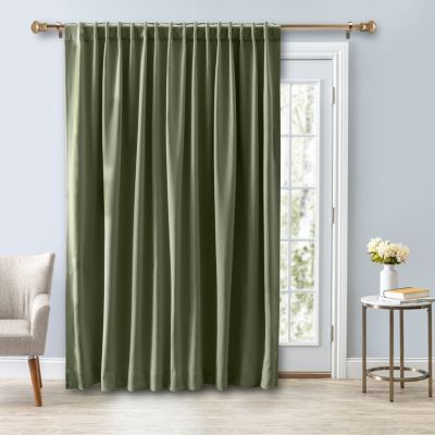 Ultimate Black-Out 2-Way Pocket Double-wide Curtain Panel 112"W x 84"L