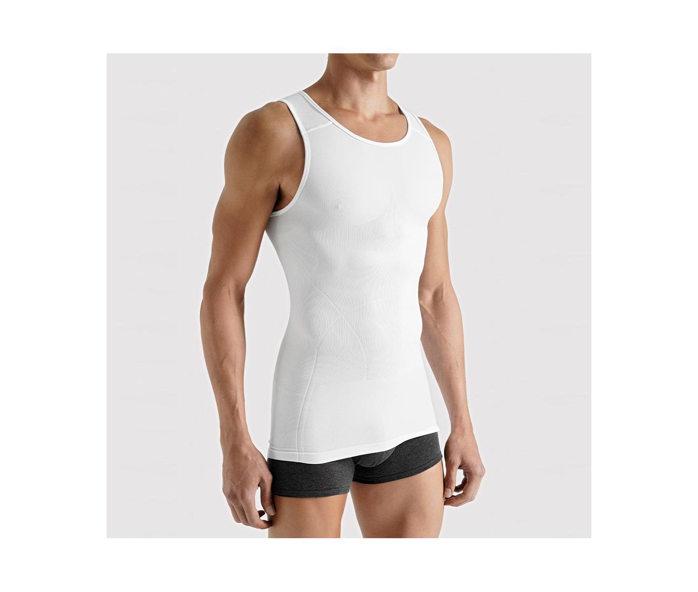Мужской топ Rounderbum Basic Light Compression Tank Top, цвет: Белый — фото 3