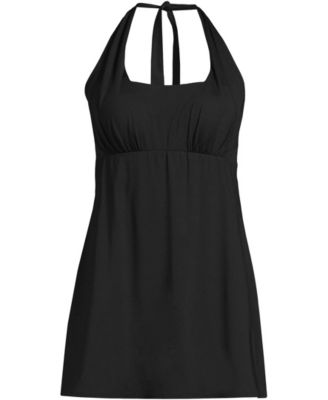 Women's Square Neck Halter Swim Dress One Piece Swimsuit