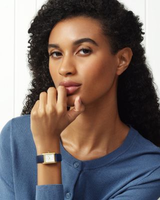 Women's Karolina Genuine Leather Band Watch 1082BKAL