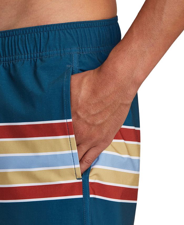RVCA Men's Eastern Elastic Stripe Boardshorts & Reviews Shorts Men