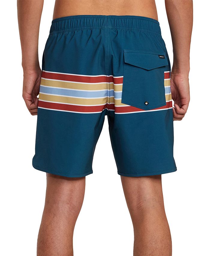 RVCA Men's Eastern Elastic Stripe Boardshorts & Reviews Shorts Men