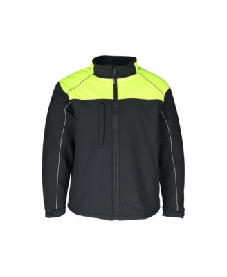 Men's Two-Tone HiVis Insulated Jacket - High-Visibility, Warm, Water-Resistant Work Coat