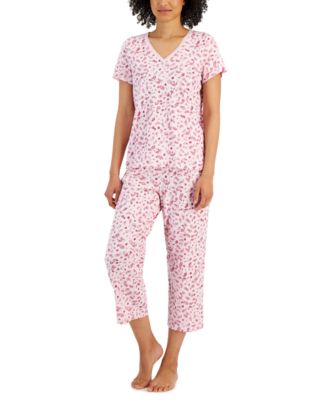 Charter Club - Women's Cotton Printed Pajamas Set