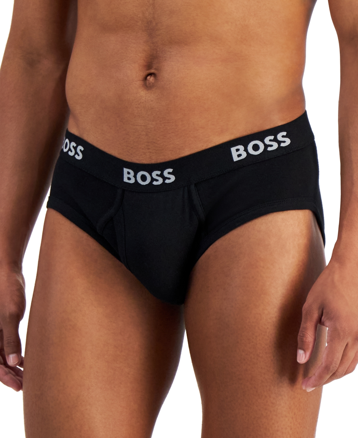 Boss by Hugo Boss Men's 5pk. Logo Briefs - Black
