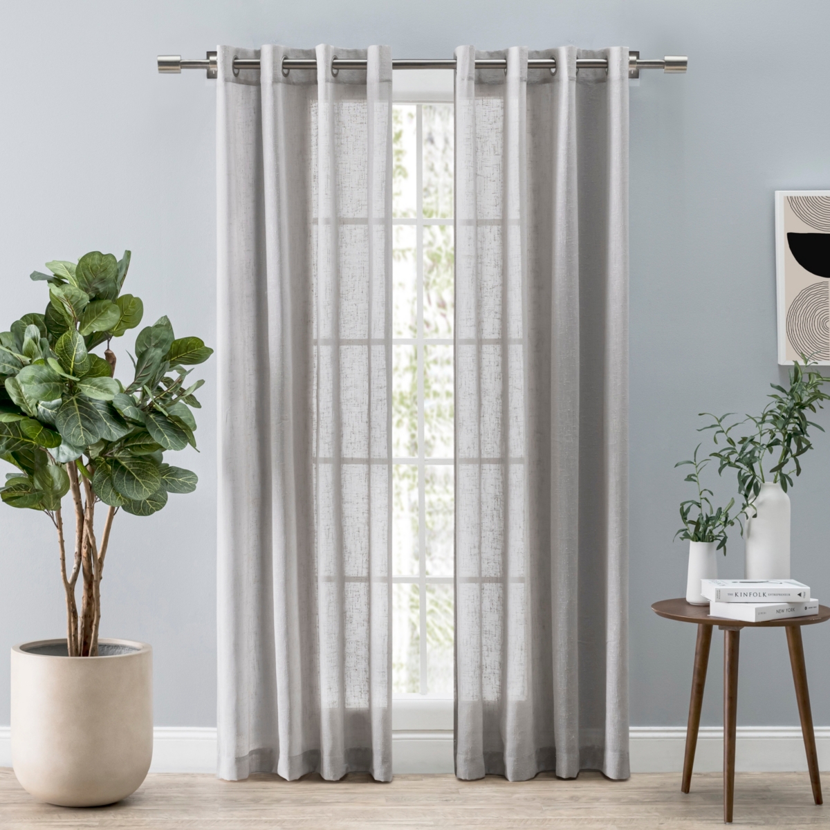 Ricardo Shannon Grommet Curtain Panel 52"W x 96"L
