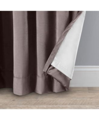 Premium Velvet Rod Pocket With Back Tabs Panel Curtain 50"W x 96"L