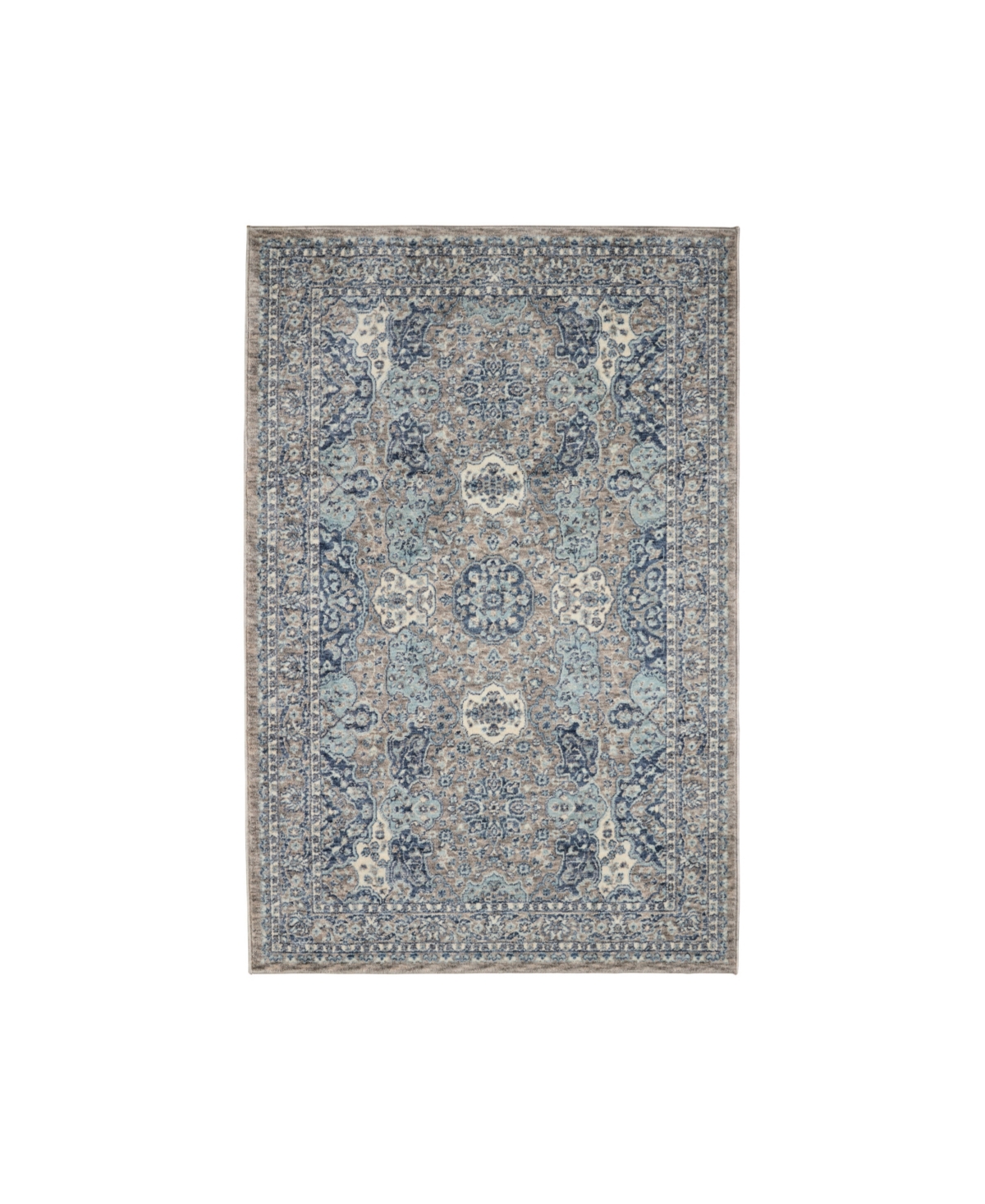Jahni Turkish Mystic Chenille Accent Rug, 40" x 60" - Red, Blue
