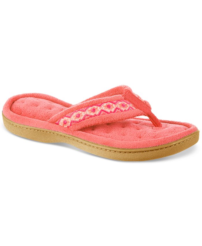 Isotoner Signature Women s Bay Microterry Thong Slippers Macy s