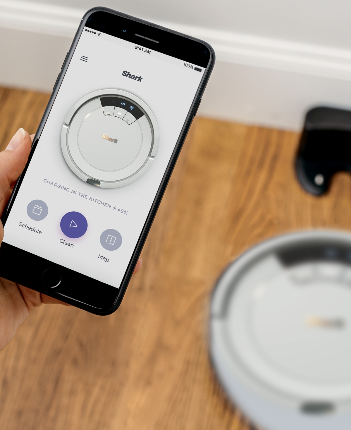 Shark Ion Wifi-connected Robot Vacuum Rv763 In White