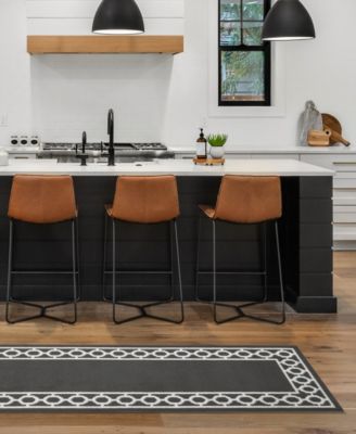 Christine Trellis Border Tufted Runner Rugs