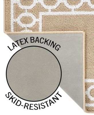 Christine Trellis Border Tufted Runner Rugs