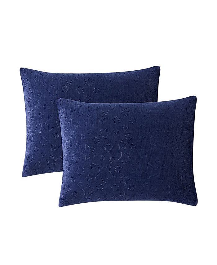 Olivia & Finn Plush Embossed Stars 3Piece Comforter Set, Full Macy's