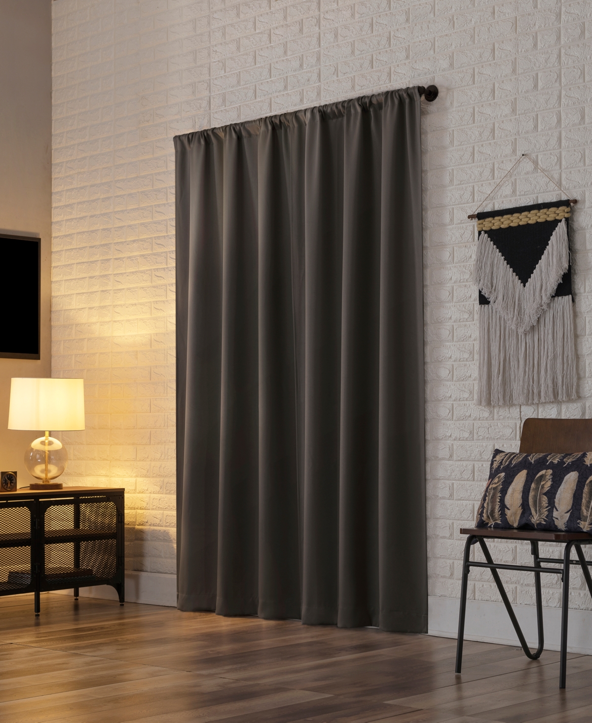 Bergen Theater Grade Extreme 100% Blackout Rod Pocket Curtain Panel