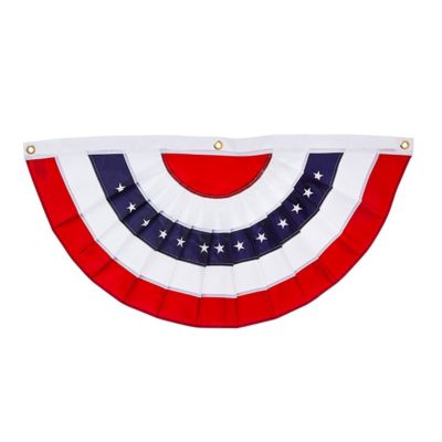 Patriotic Bunting, Medium- 58 x 27 Inches Outdoor Decor