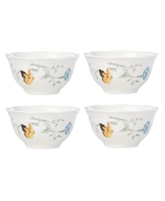 Lenox Butterfly Meadow 4-Piece Rice Bowl Set - Macy's