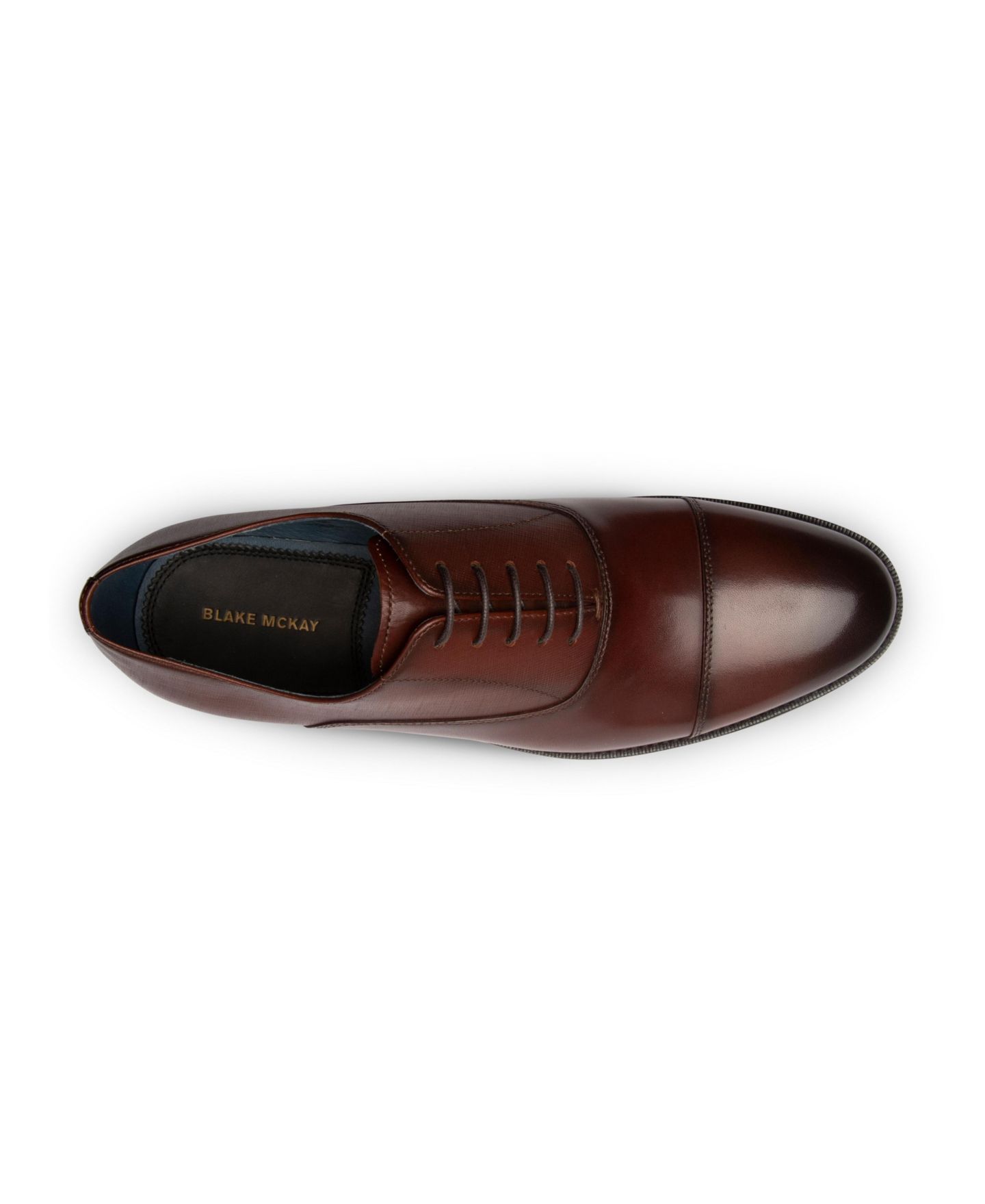 Обувь Blake McKay Men's Men's McNeil Oxford Dress Lace-Up Cap Toe Leather, цвет: Brandy — фото 2