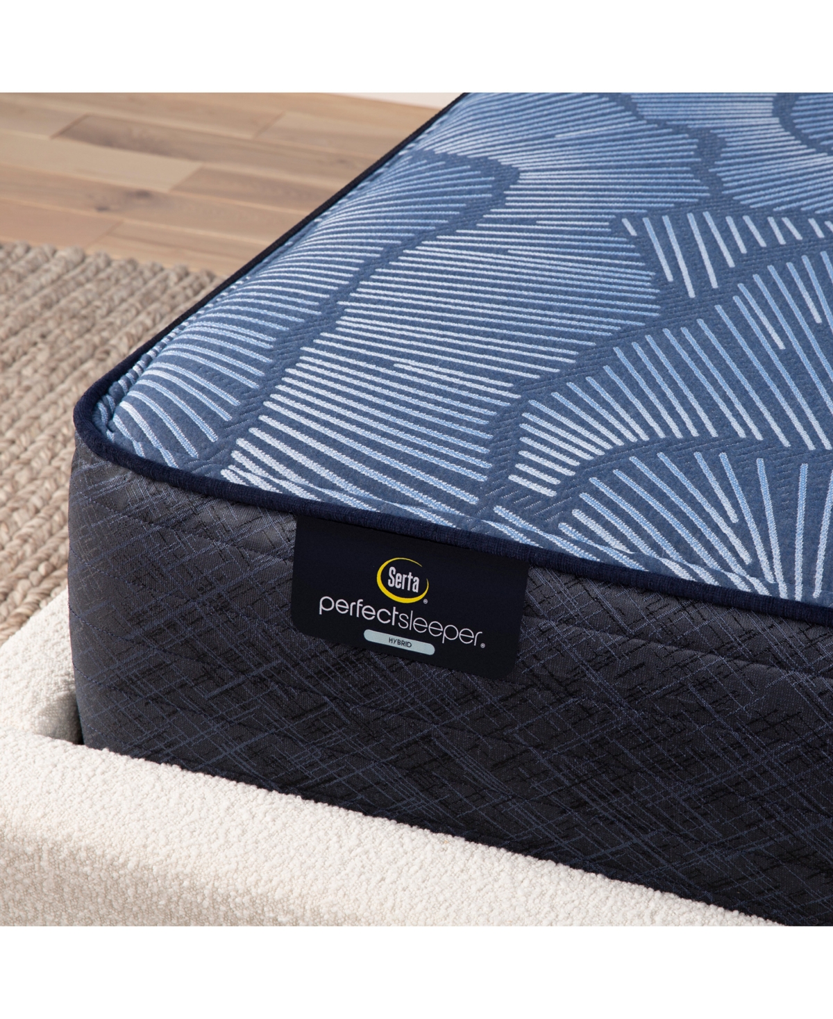 Serta Perfect Sleeper Euphoric Nights 14" Firm Hybrid Mattress Set, Queen Split In No Color