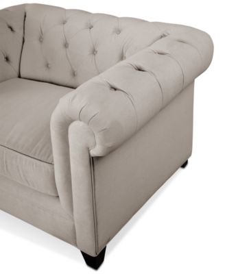 CLOSEOUT! Kallison 52" Fabric Arm Chair, Created for Macy's