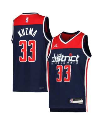 Unisex Jordan Brand Kyle Kuzma Navy Washington Wizards Swingman Jersey - Statement Edition