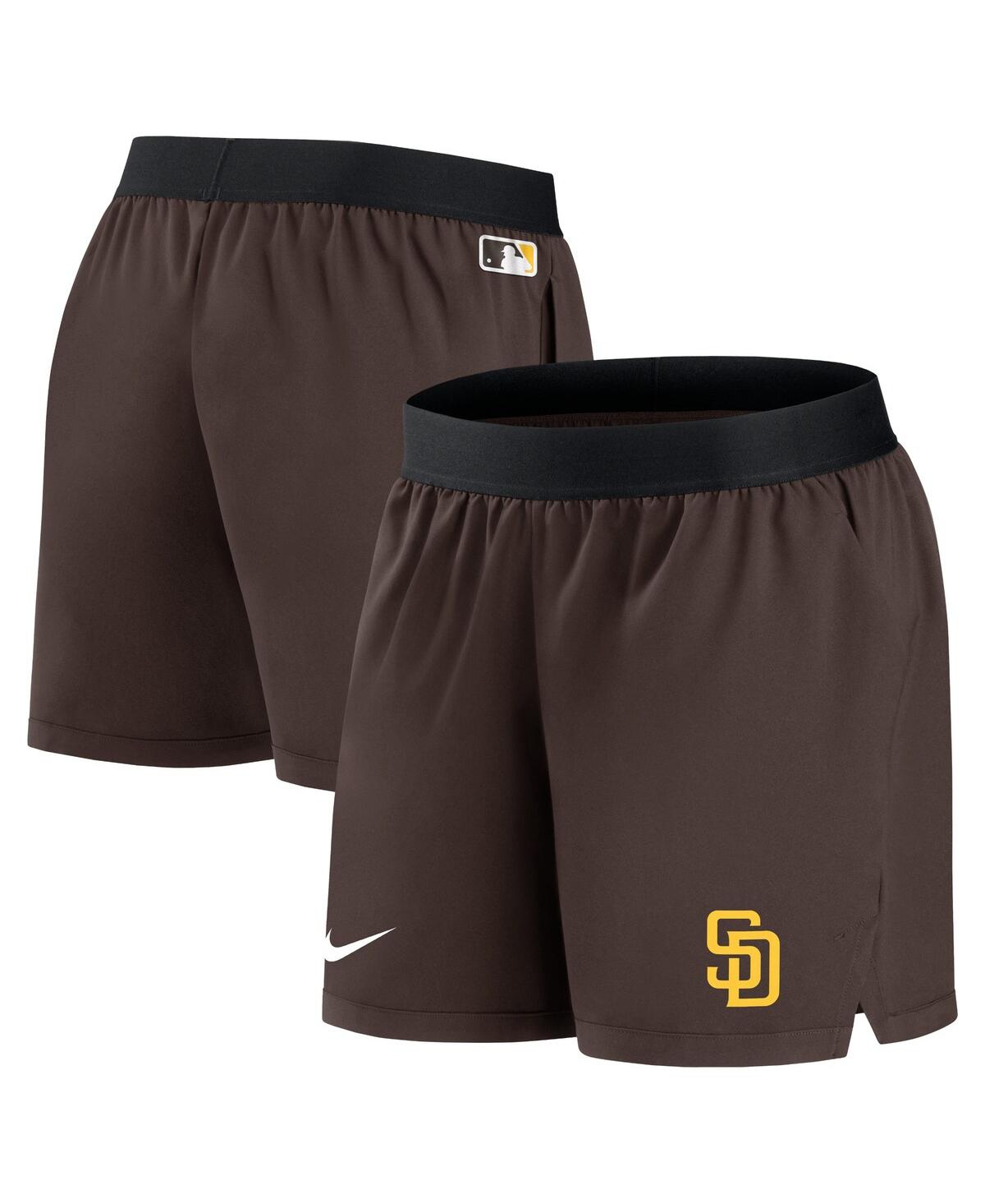 Nike Women's  Brown San Diego Padres Authentic Collection Team Performance Shorts