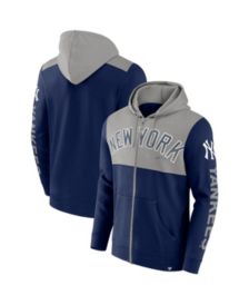 Men's Fanatics Branded Heather Blue St. Louis Blues Down and Distance  Full-Zip Hoodie
