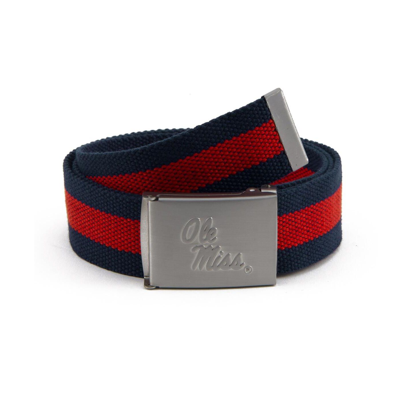 Мужской ремень Eagles Wings Ole Miss Rebels Fabric Belt — фото 1
