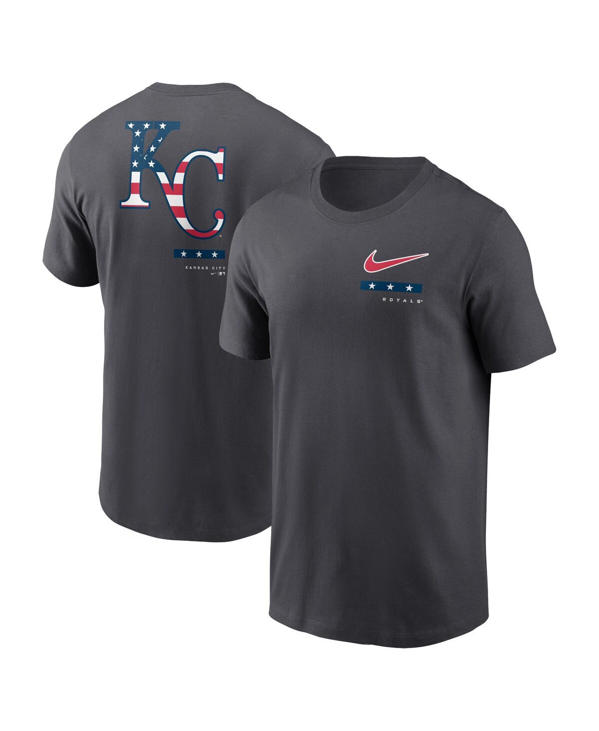 Nike Men's  Anthracite Kansas City Royals Americana T-shirt