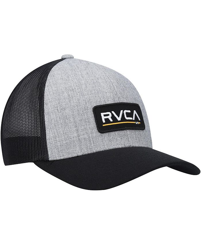 RVCA Men's Heathered Gray Ticket Trucker III Snapback Hat - Macy's