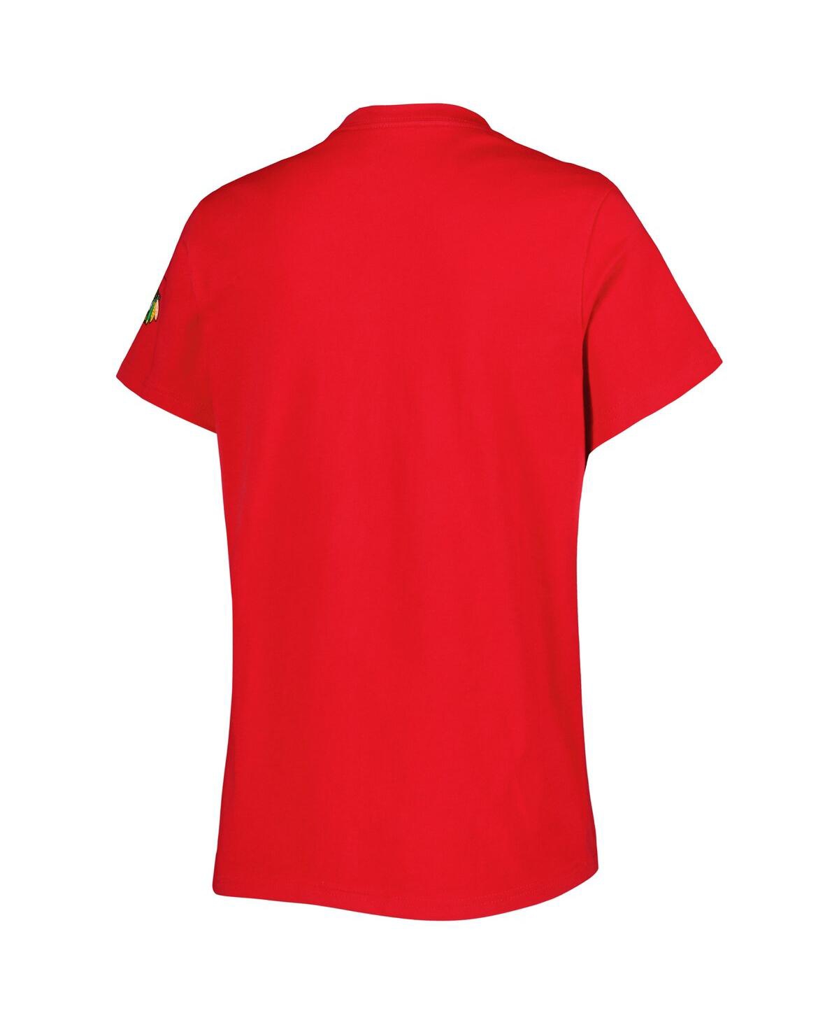 Adidas Originals Women's Adidas Red Chicago Blackhawks Reverse Retro Fresh T-shirt In Red