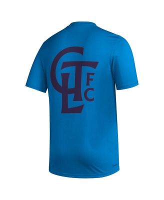 Men's Blue Charlotte FC Team Jersey Hook AEROREADY T-shirt
