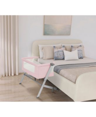 Baby JPMA Certified Skylar Portable Bassinet & Bedside Sleeper, Blue