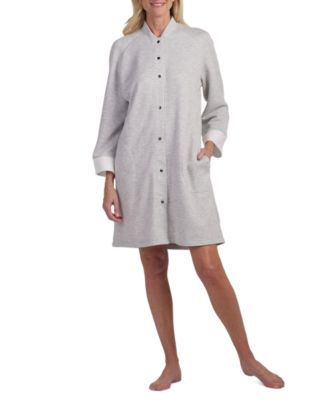 Miss Elaine - Women's Long-Sleeve Snap-Front Robe