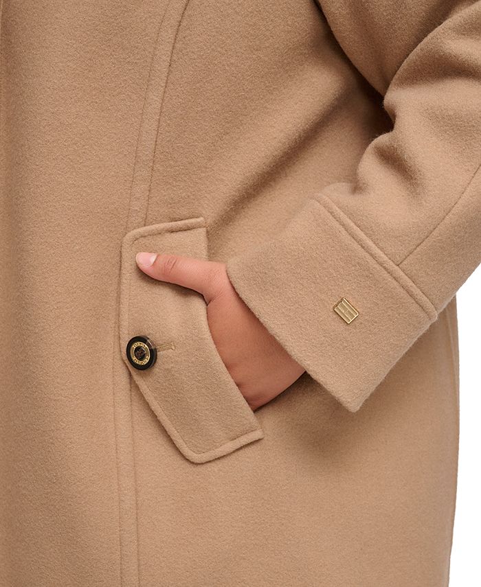 Tommy hilfiger women's camel coat sales