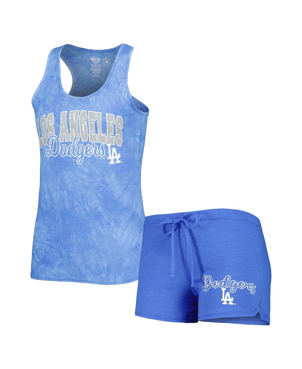 Kansas City Royals Concepts Sport Meter T-Shirt and Shorts Sleep Set -  Royal/Light Blue